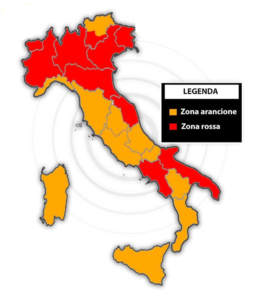 Zona Rossa E Arancione Come Cambiano I Colori Delle Regioni Da Marted