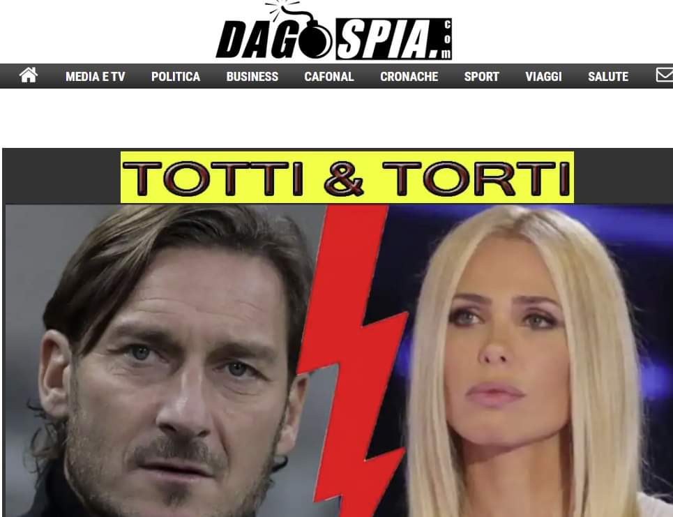 Crisi Tra Totti E Ilary Blasi La Favola Potrebbe Essere Gi Finita