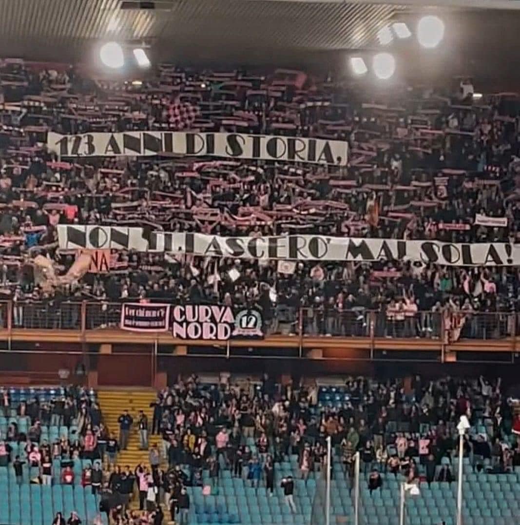 Sampdoria Palermo la Curva Nord 12 Mercoledì vogliamo 11 leoni