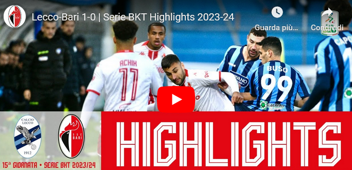 Serie B, Lecco-Bari 1-0: Gli Highlights Del Match (VIDEO ...