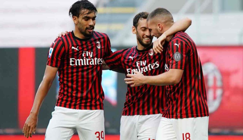 Paqueta, Calhanoglu e Rebic