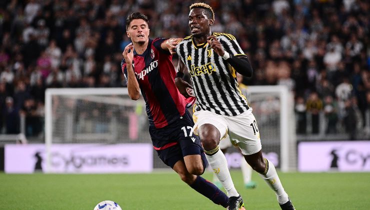 Paul Pogba in azione in maglia Juventus