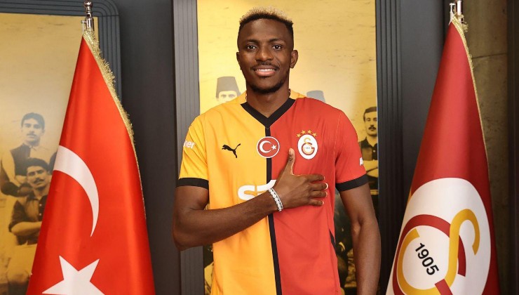 Victor Osimhen in maglia Galatasaray