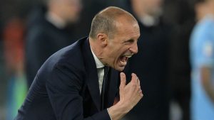 Massimiliano Allegri furioso