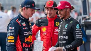 Verstappen, Leclerc, Hamilton